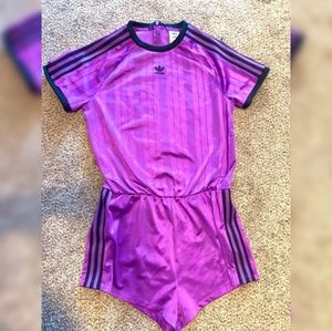 purple adidas jumpsuit